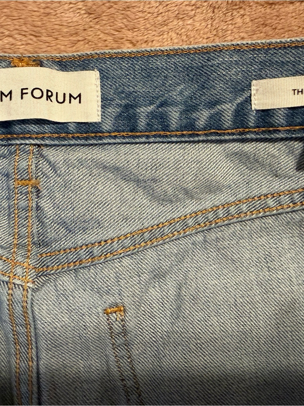 Denim Forum by Aritzia Light Blue Denim Mini Skirt - Picture 6 of 8